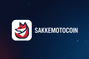 1. SakkemotoCoin logo featuring a sleek fox design on a digital background, symbolizing cryptocurrency and financial freedom.