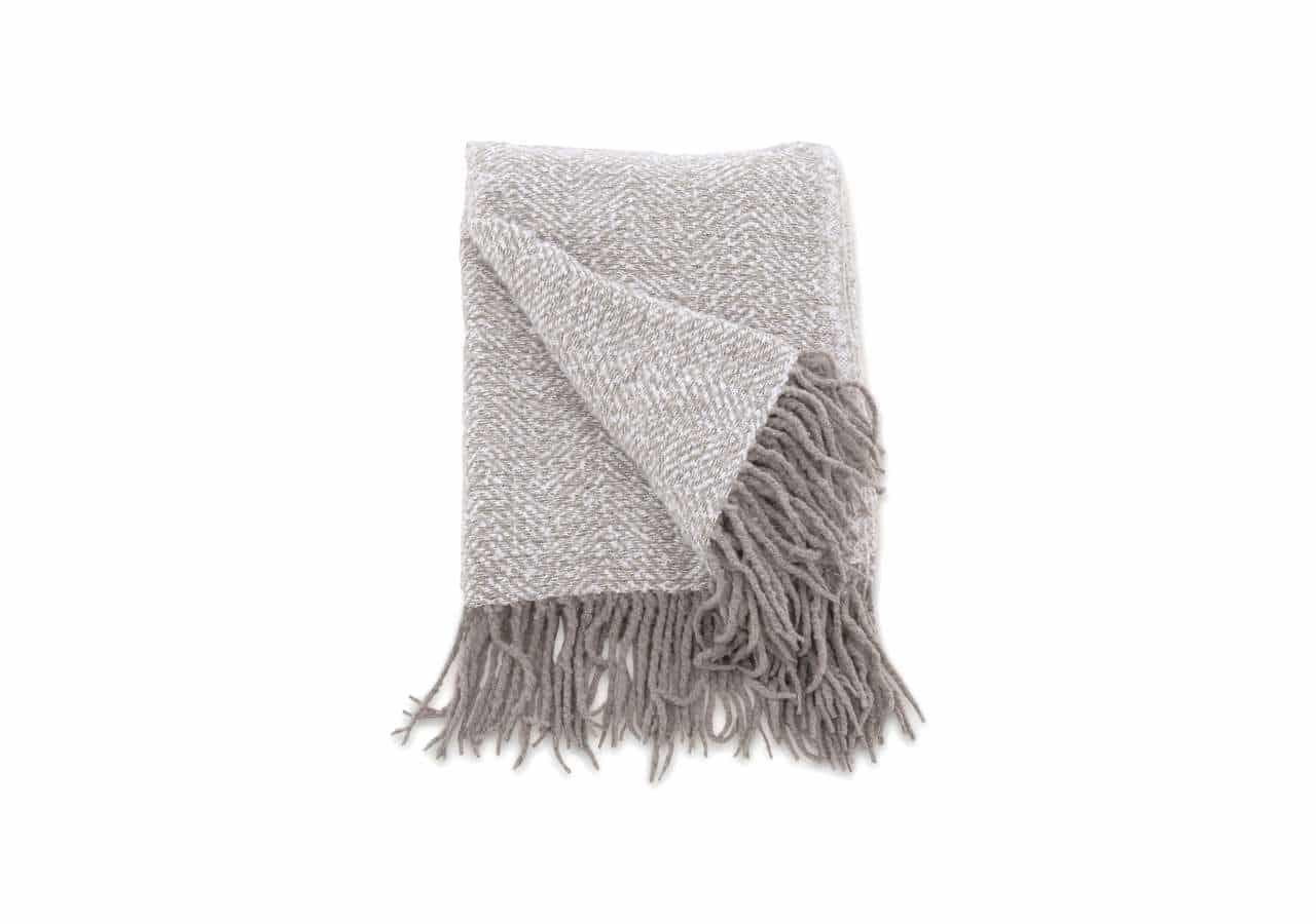 Mjukt ullfilt för sovrum, handvävt elegant design, scarf eller filt för varma dagar.