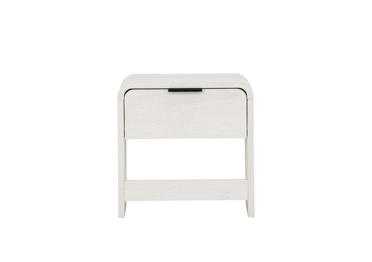 Liten vitt sängfabriken sängbord i modern stil för sovrum, hög kvalitet.