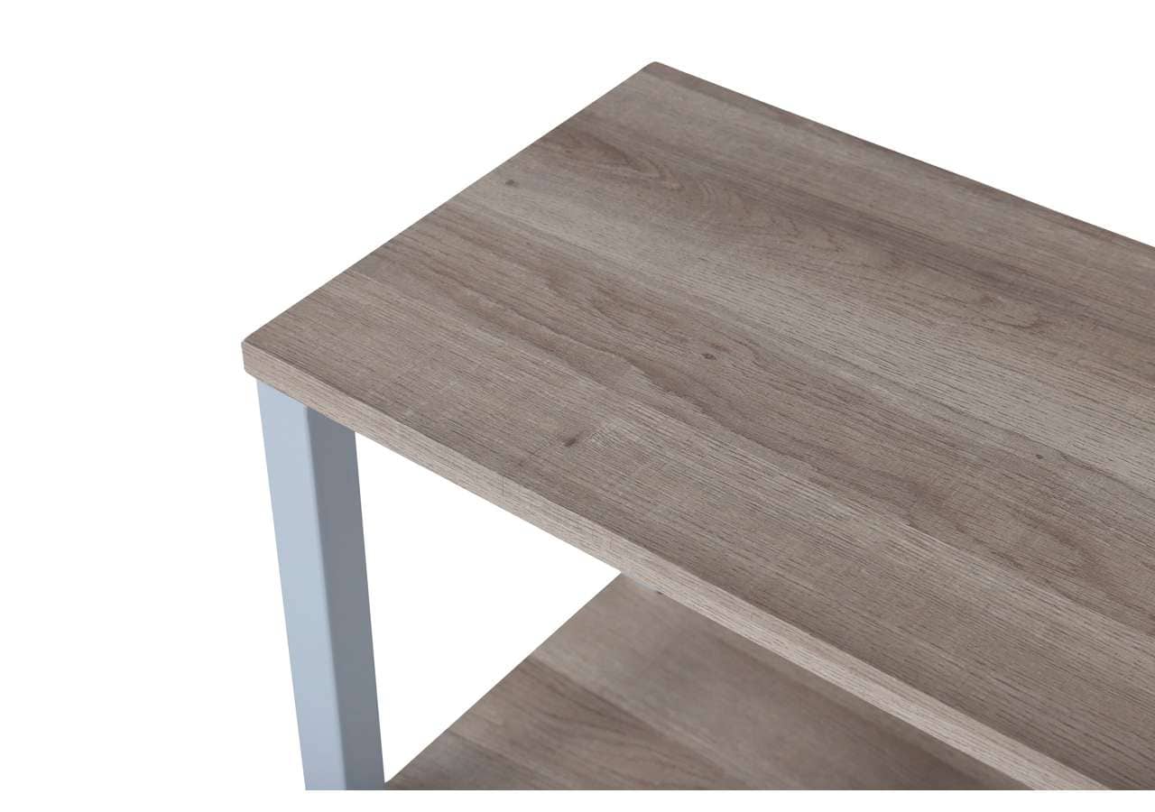 Eleganta sängbord i trä med modern design, perfekt för sovrum inredning.