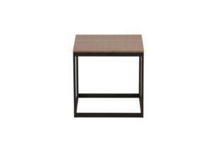 Modern sidentafel i trä- och metalldesign för heminredning och sovrumsmöbler.