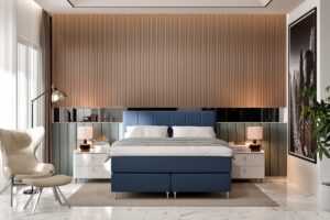 Svensk design av modern säng och inredning för sovrum, högkvalitativt sängutbud från Sängfabriken.