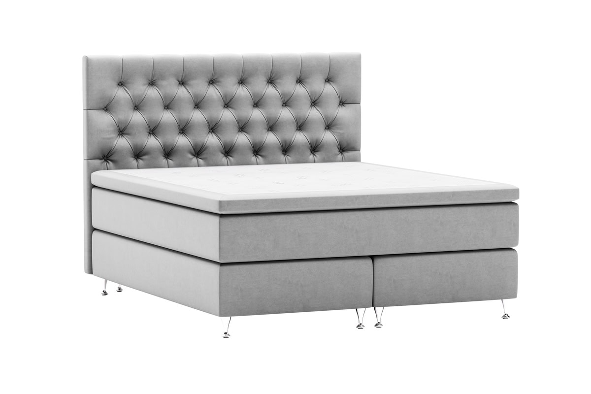 Elegant lyxig säng med tuftad huvudgavel och bekvämlighetsfunktioner från Sängfabriken.