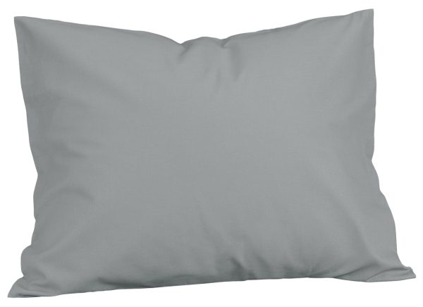 Mjukt sovkuddens örngott i ljusgrått, perfekt för en god natts sömn.
