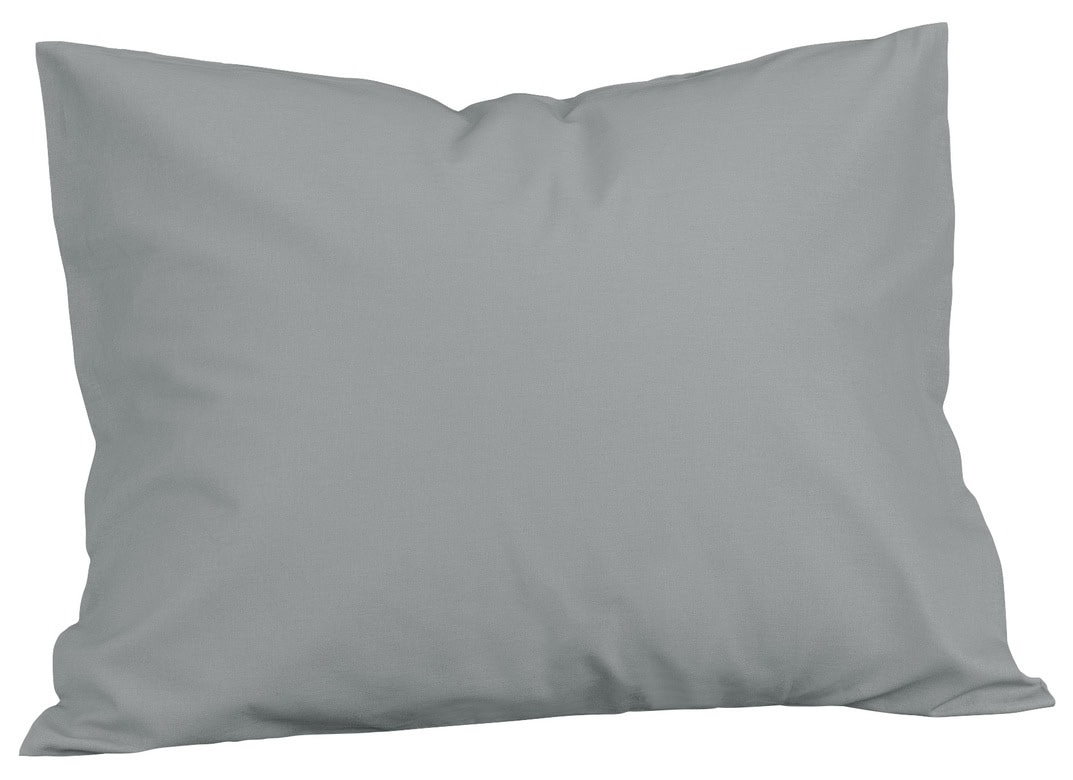 Mjukt grått sovkudd för komfort och avkoppling.