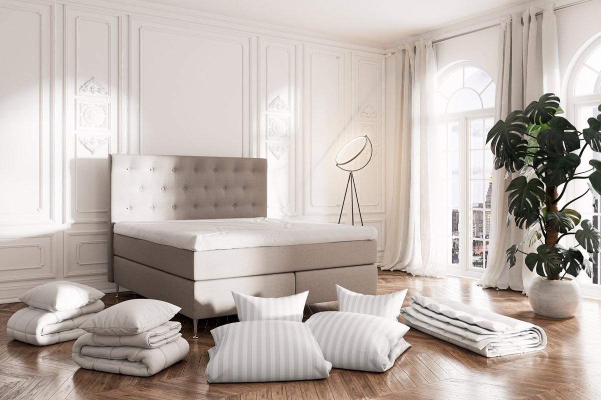 ebbamedsangkladerspaketvisandes Lättskötta sängar och sovrumsmöbler från Sängfabriken.