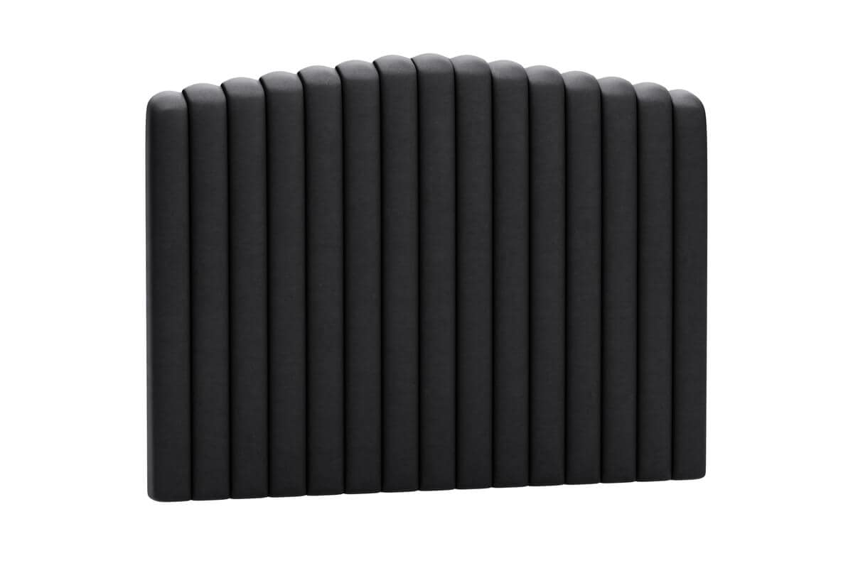 Sänggavel svart. Snygg svart sänggavel i modern design för eleganta sovrum.