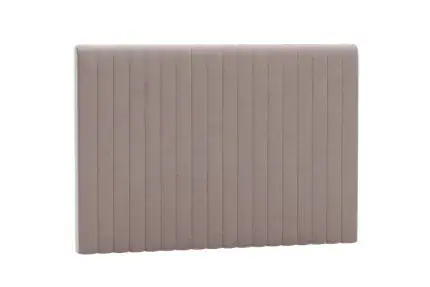 Sänggavel i mjukt tyg för sovrum, designad av Sängfabriken för elegant och funktionell inredning.