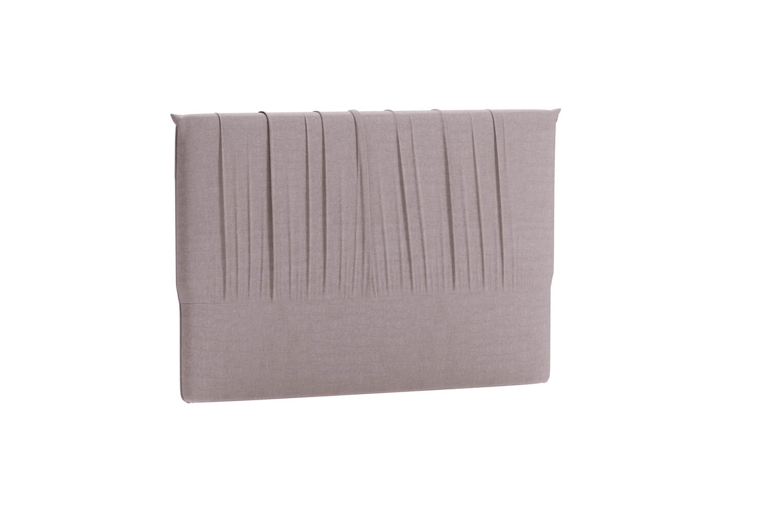 Kuddstoppad huvudgavel i ljusgrått tyg för sängar, modern och bekväm design.