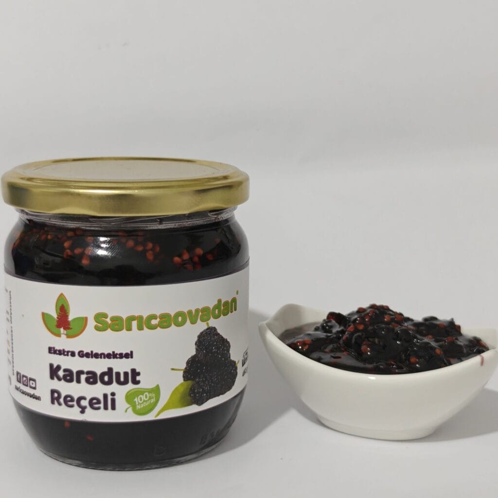 Pancar şekerinden koruyucusuz katkısız karadut reçeli