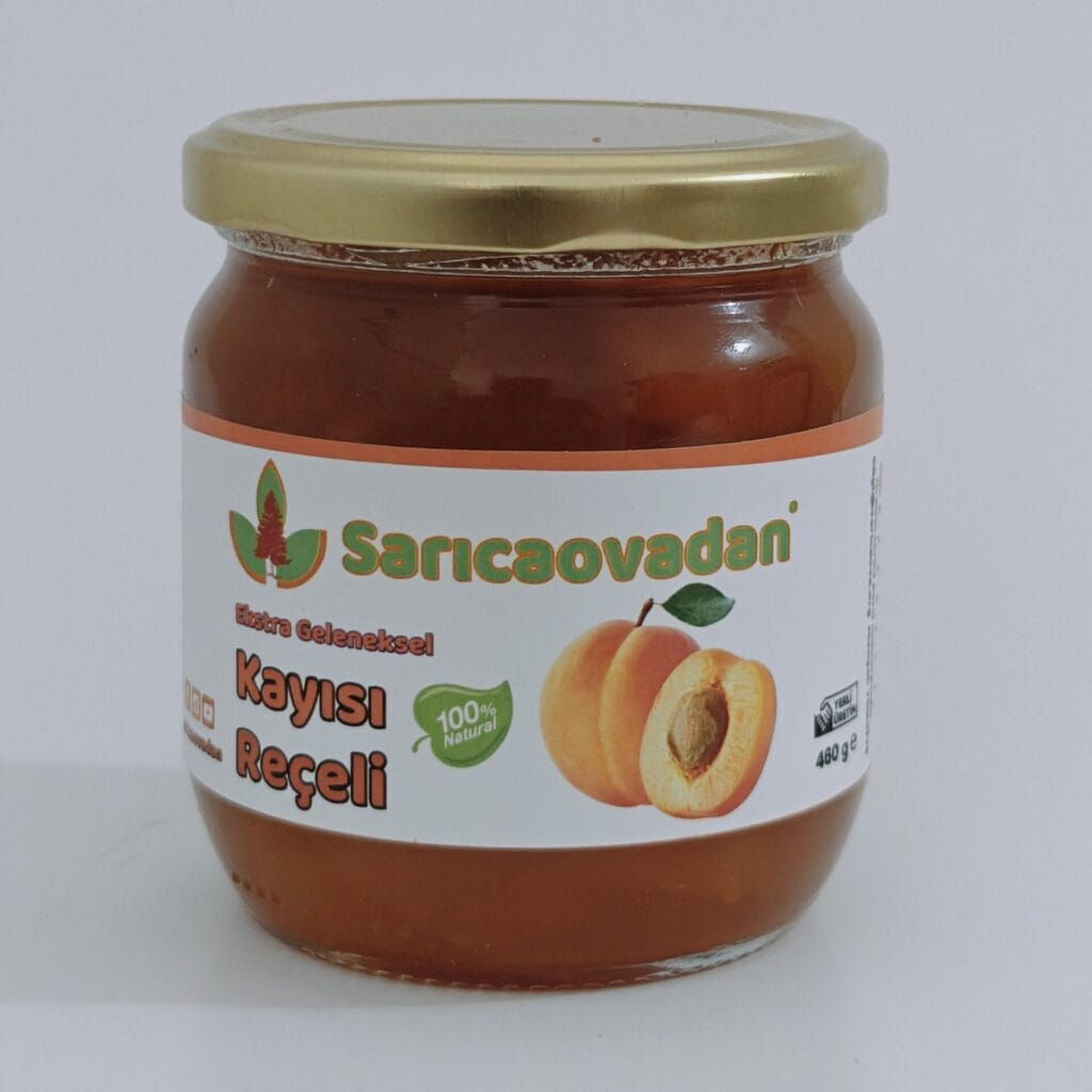 El yapımı pancar şekerinden doğal kayısı reçeli