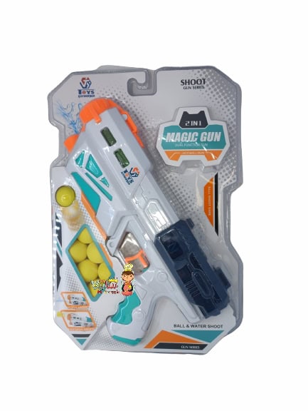 تفنگ دوکاره آب پاش و پرتاب توپ