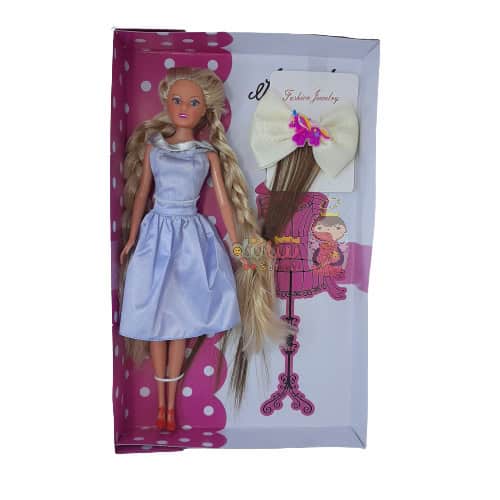 عروسک باربی گوشتی با گل سر