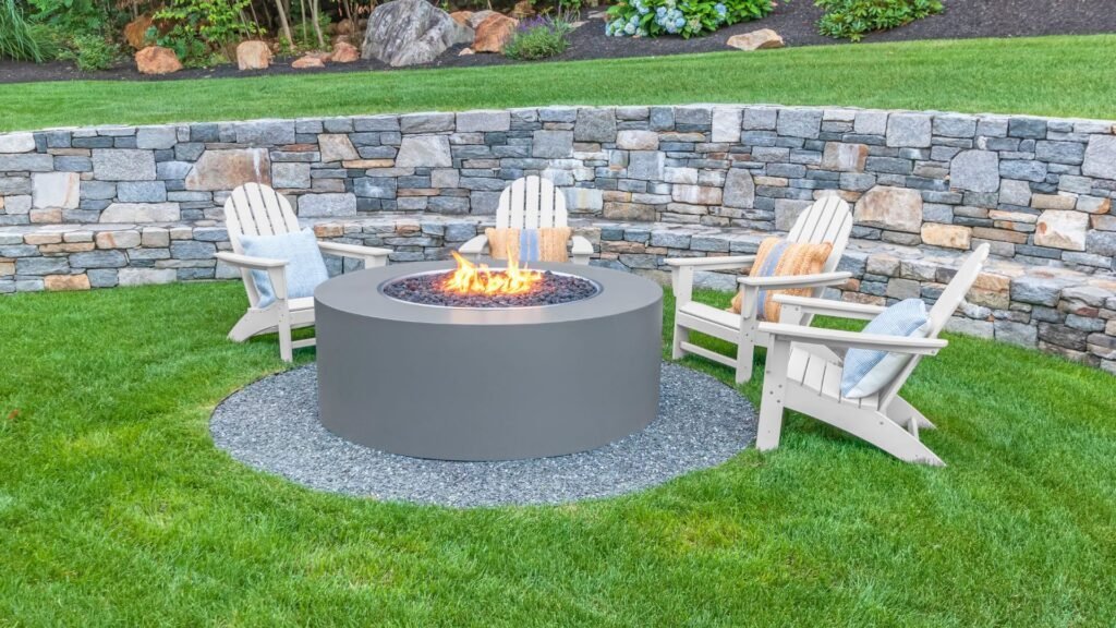 Consider the Surface of the Location when installing fire pit