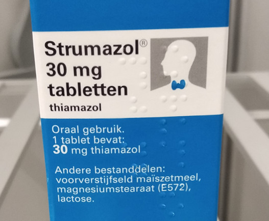 CBG meldt bijwerking carbimazol / thiamazol