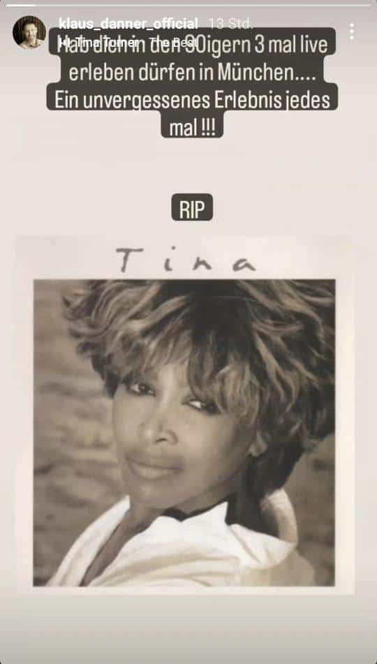 Klaus Danner zu Tina Turner