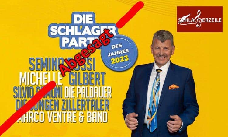 Schlagerparty des Jahres abgesagt