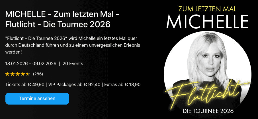 Tickets Michelle Flutlicht