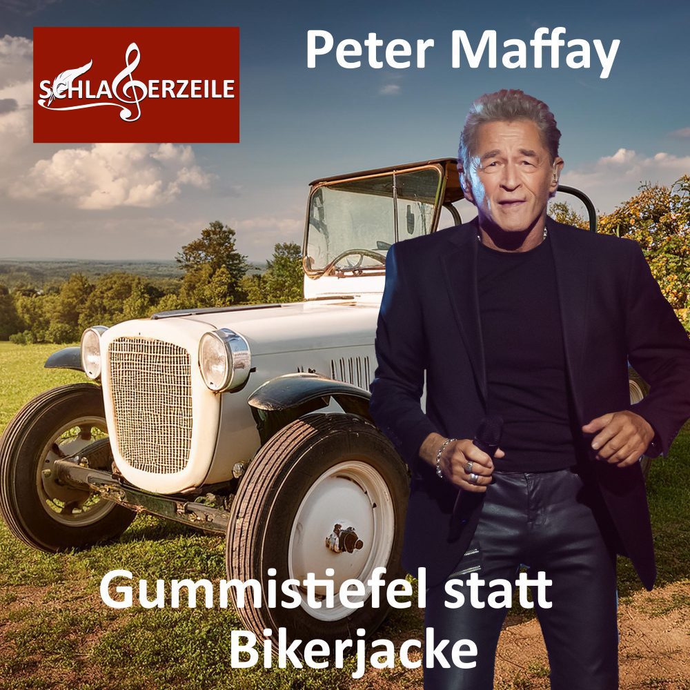 Peter Maffay als Landwirt mit Traktor