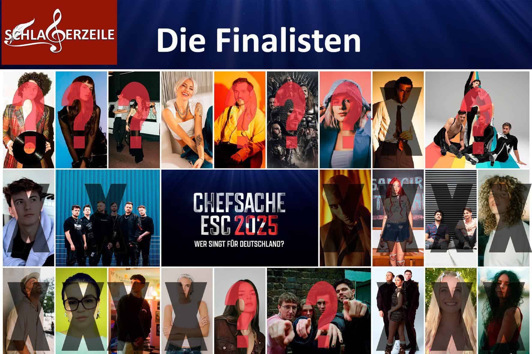 Finalisten ESC Vorentscheid