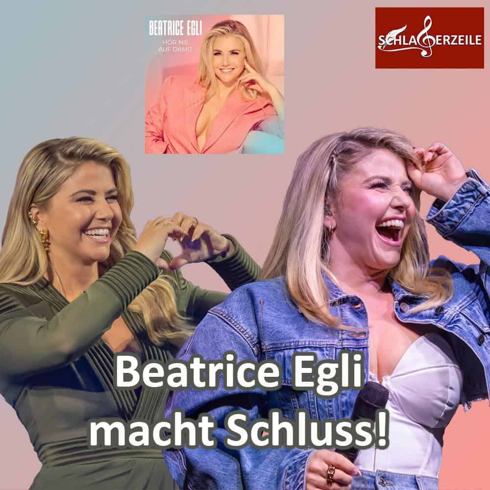 Beatrice Egli macht Schluss