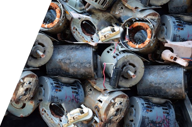 Recycling old electric motors for scrap metal at Scrap Metal Only in Australia.