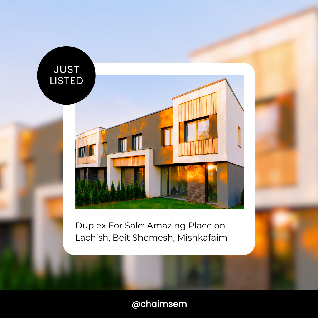 Duplex For Sale: Amazing Place on Lachish, Beit Shemesh, Mishkafaim 1