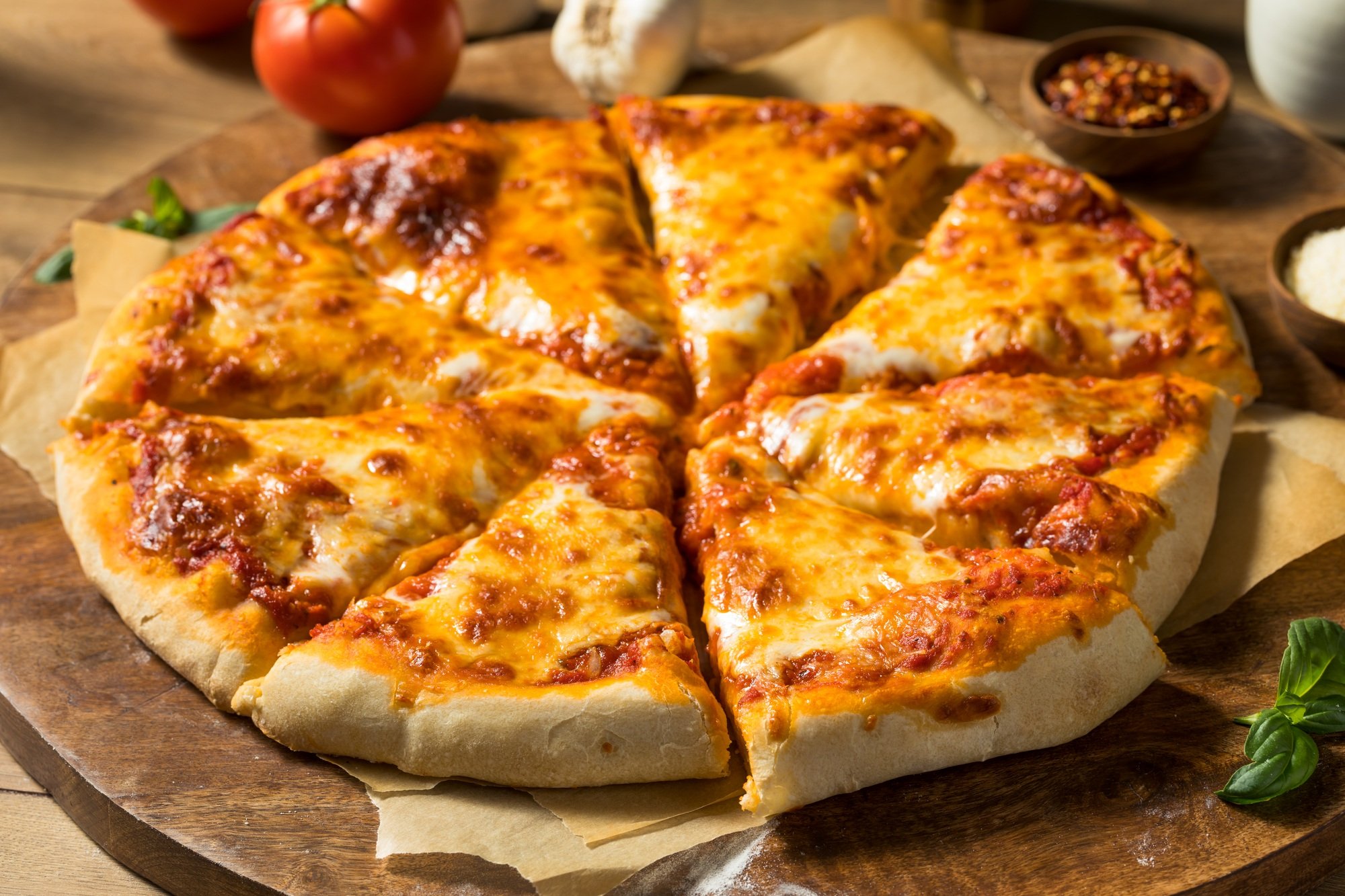 Homemade Italian Cheese Pizza