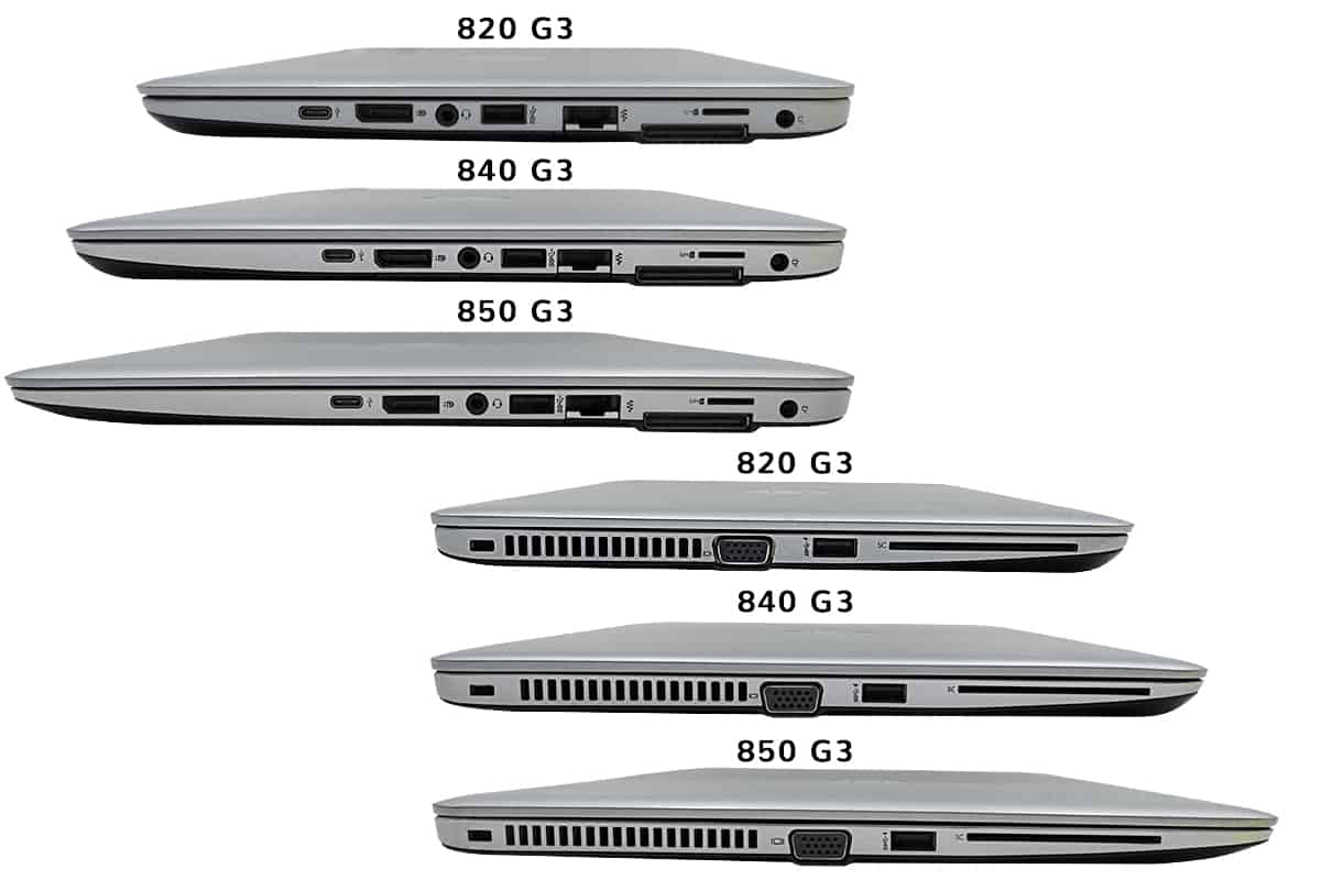 HP Elitebook série-800-connectiques