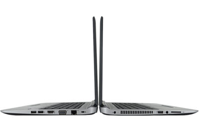 Modèle HP 440 G3 de la marque HP. Image montrant les connectiques (ports) disponibles.