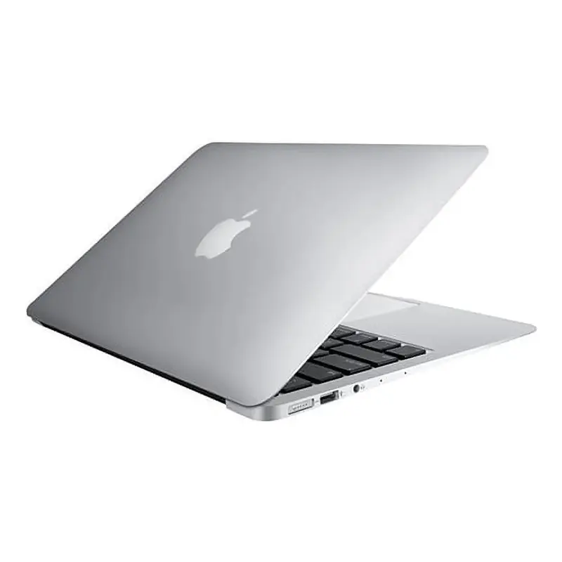 1.ordinateur portable Apple MacBook Air argent, léger, moderne, parfait pour travail et divertissement, hautes performances, design compact, technologie avancée, connectivité Wi-Fi, idéal pour étudiants et professionnels.