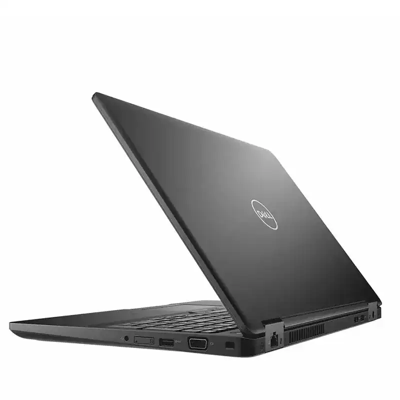 Ordinateur portable Dell noir pour business et usage professionnel.