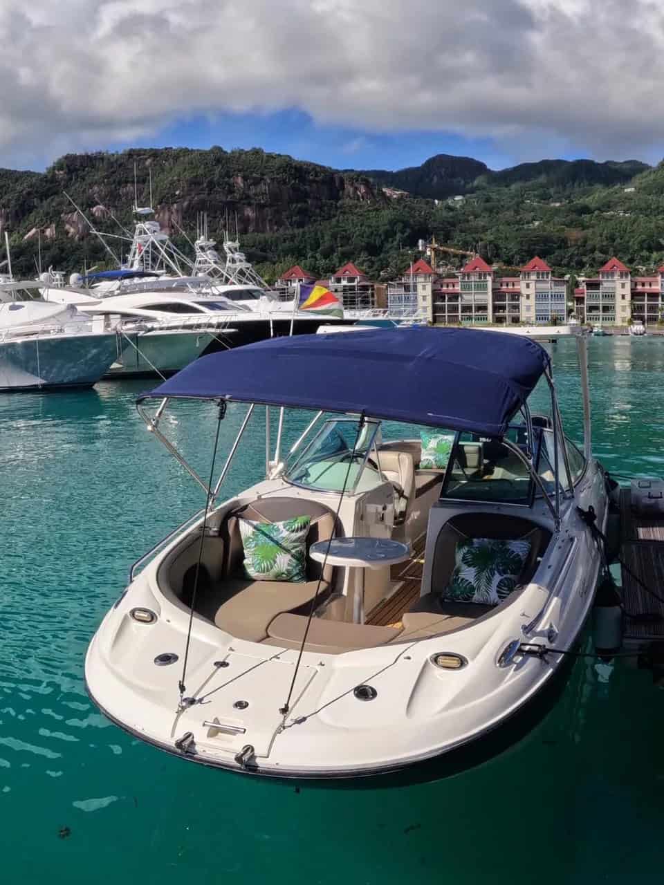 Creole Odyssea — boat at Eden Island Marina, Mahé