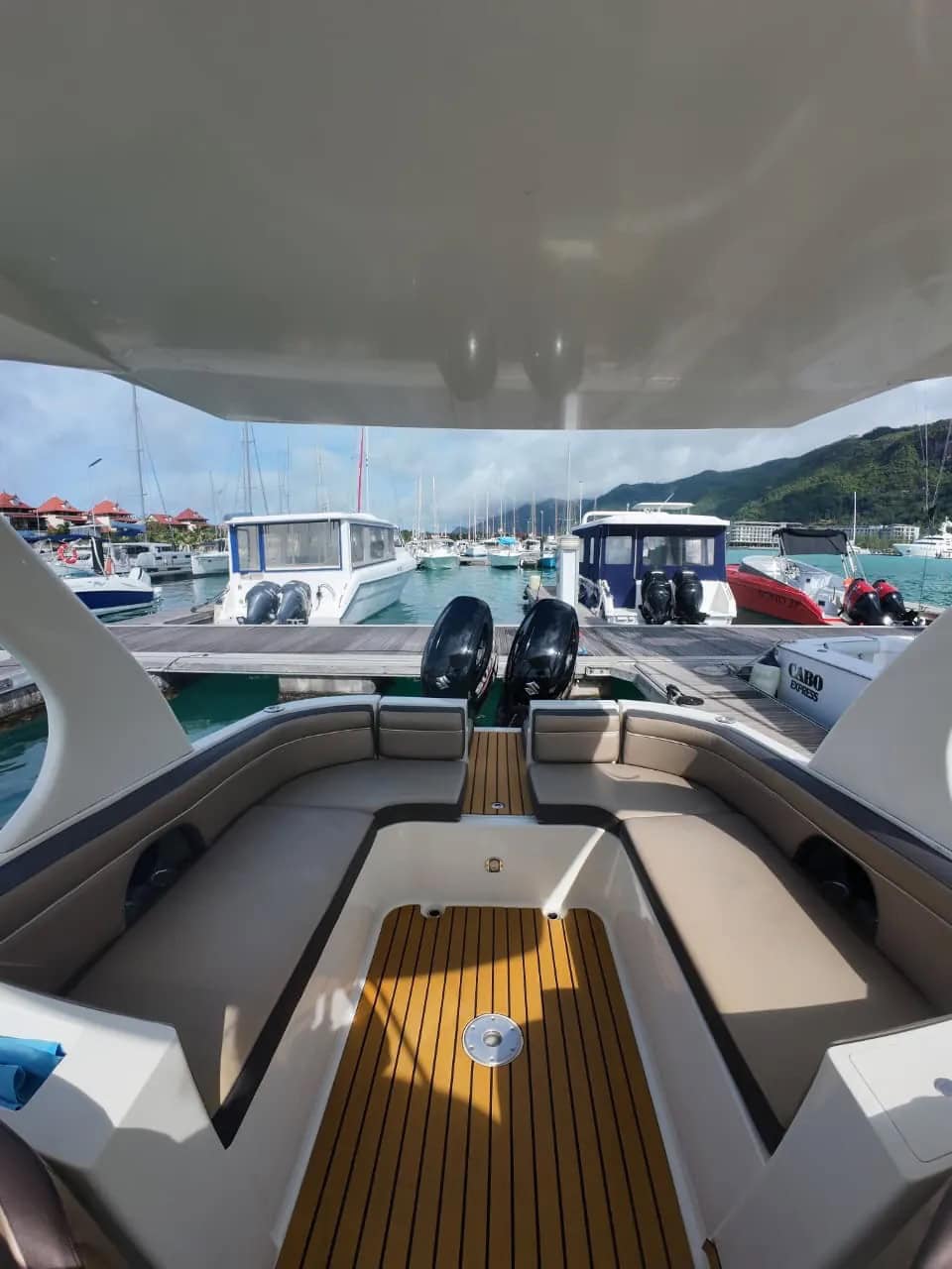 Port and island views from Creole Odyssea charter