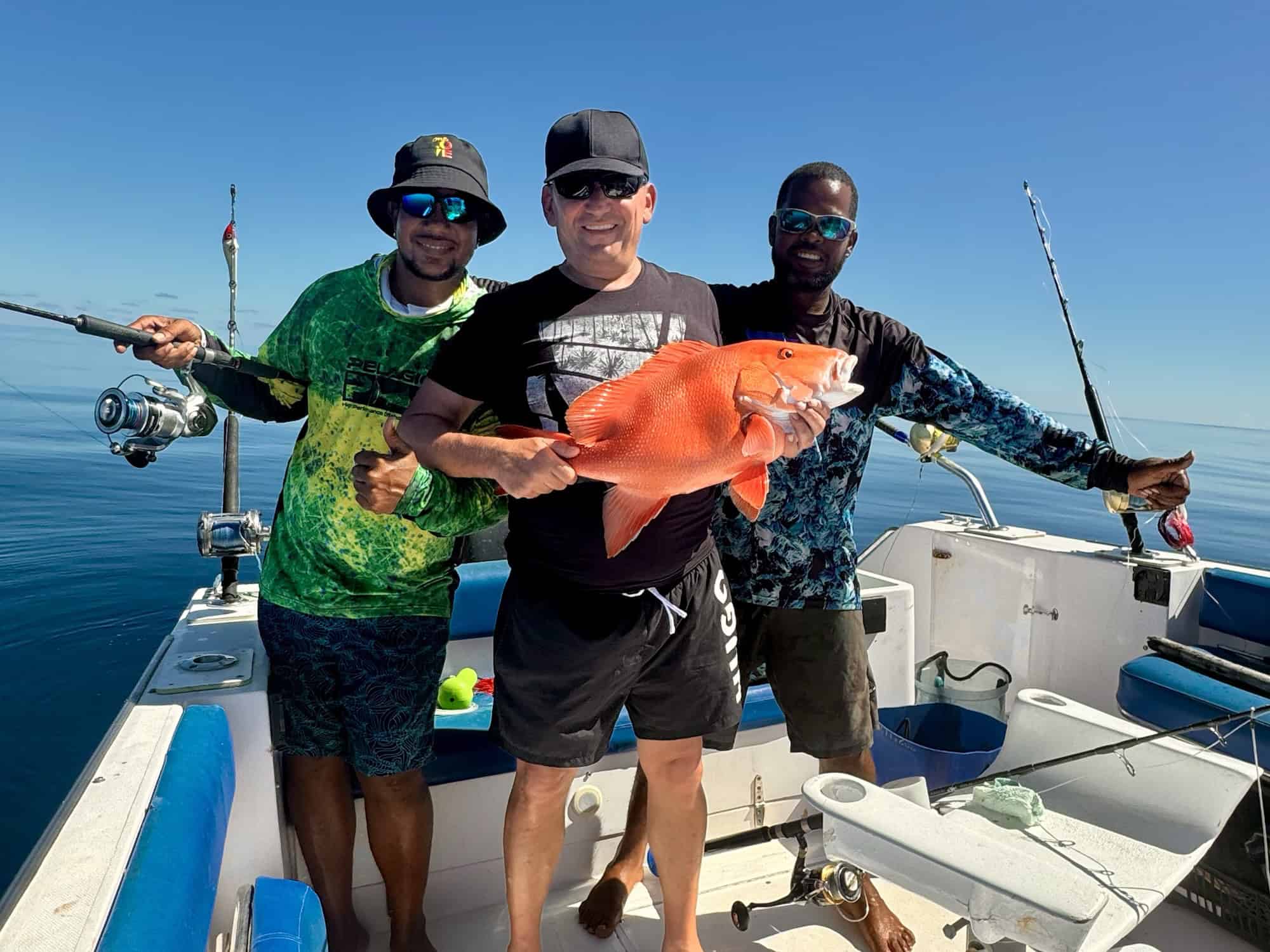 Catch of the day — happy anglers on board