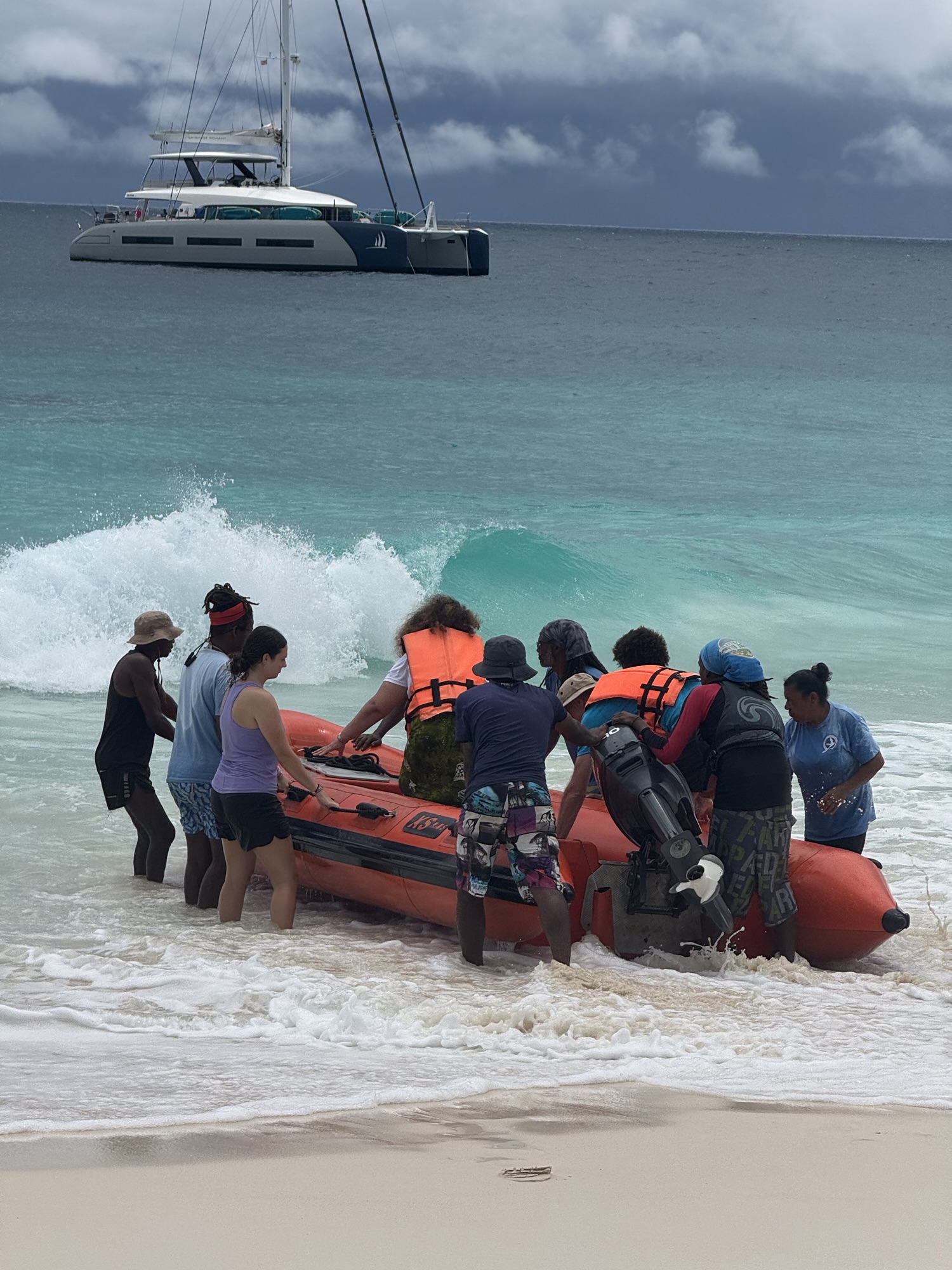 Late afternoon light on Aride Island