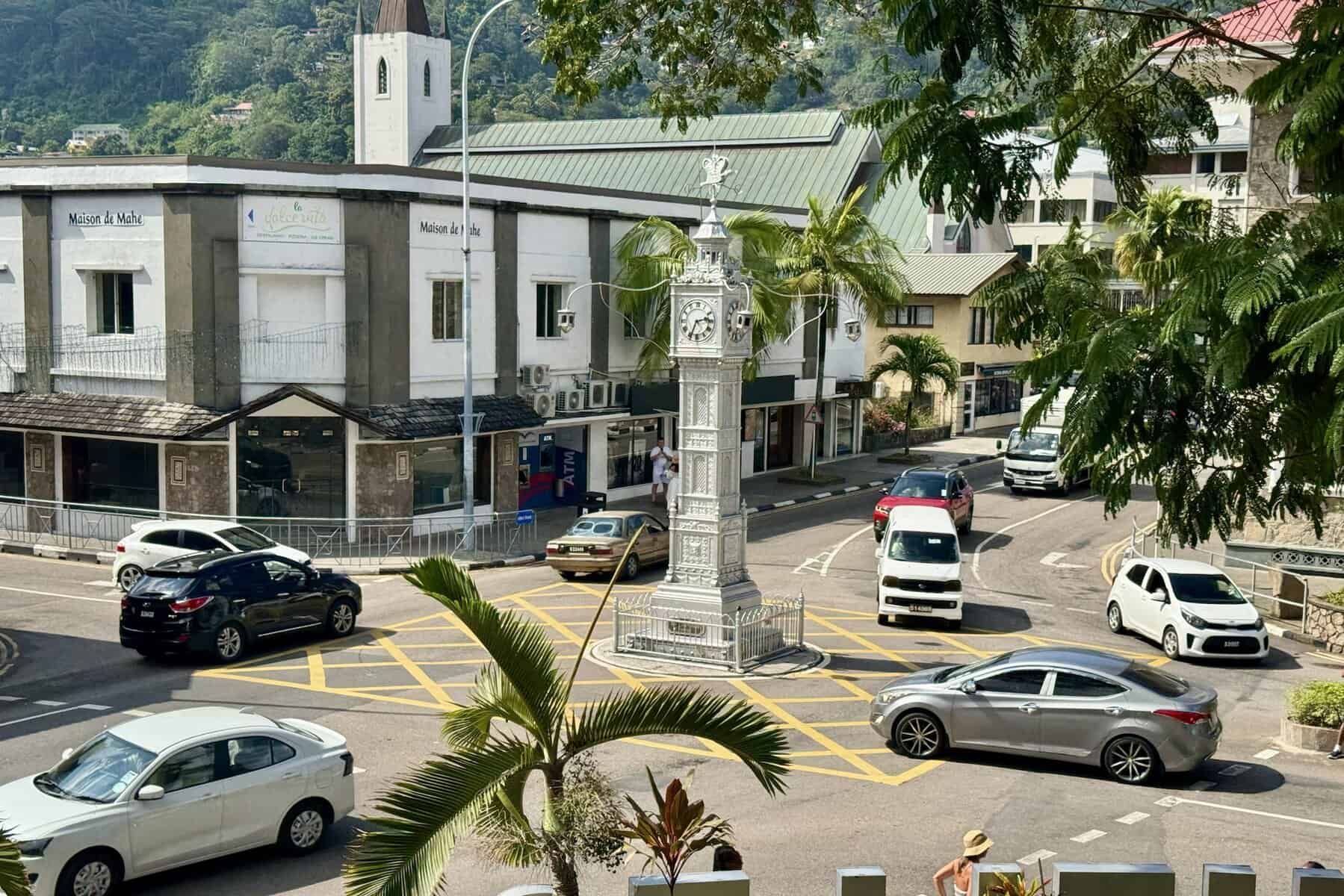 Clock Tower, Victoria (Seychelles) — 1903 cast-iron landmark inspired by London’s Little Ben, located at Independence Avenue