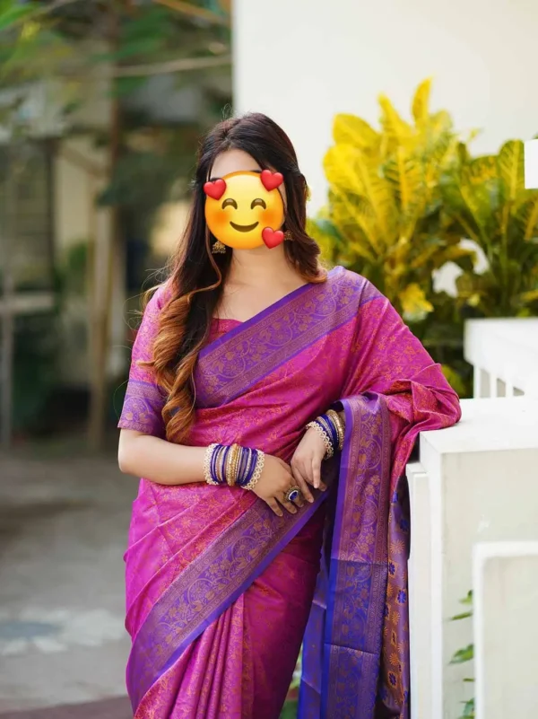 Kanchi Katan Shari Combo –কাঞ্চি কাতান শাড়ি সেট - Image 2