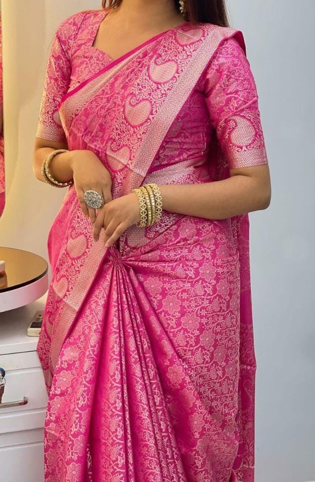 kanchi Katan Saree combo set - Image 2