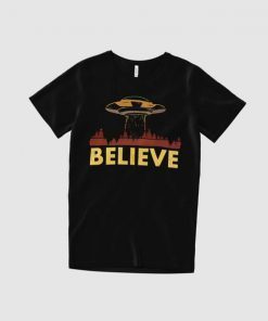 Alien Raid Storm Believe Tshirt for UFO Area 51 Fans Unisex T-Shirt