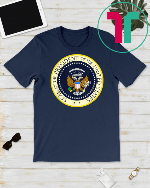 Fake Presidential Seal T-Shirt One Term Donnie Merchandise Anti Trump Funny Gift T-Shirt - Image 2