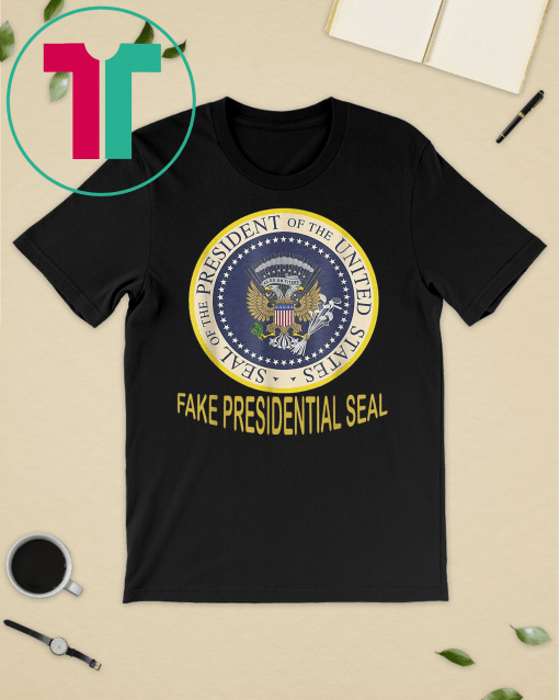 Fake Presidential Seal Vintage T Shirt Funny Charles Leazott’s Anti Trump Gift T-Shirt