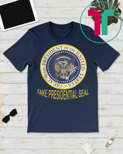 Fake Presidential Seal Vintage T Shirt Funny Charles Leazott’s Anti Trump Gift T-Shirt