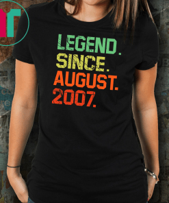 Legend since August 2007, August 2007, birthday svg, birthday shirt, gift for birthday Unisex Funny Gift T-Shirt