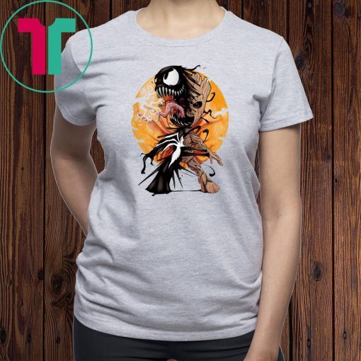 Baby Groot Venom moon Halloween Tee Shirt