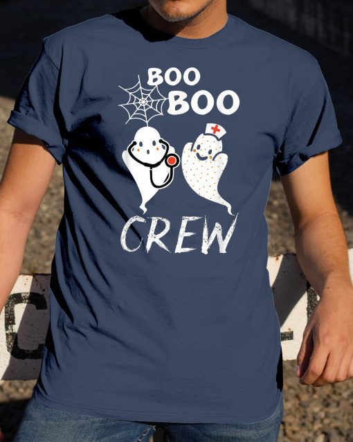 Boo Boo Crew Funny Halloween Ghost Nurse Costume Mens 2019 T-Shirt