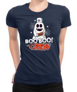Boo Boo Crew Funny Nurse Ghost Halloween Costume T-Shirt