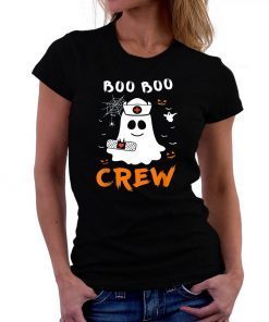 Boo Boo Crew Nurse Ghost Funny Halloween Tee Shirt