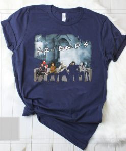 Friends IT Spooky Clown Jason Squad Halloween Horror Funny Halloween Scary Costume T-Shirt