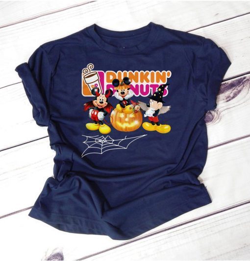 Mouse Mickey Dunkin’ Donuts Halloween T-shirt